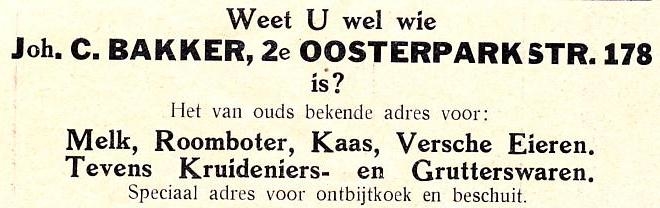 2e Oosterparkstraat 178 - 1926  