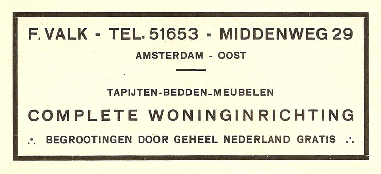 Middenweg 29 - 1931  