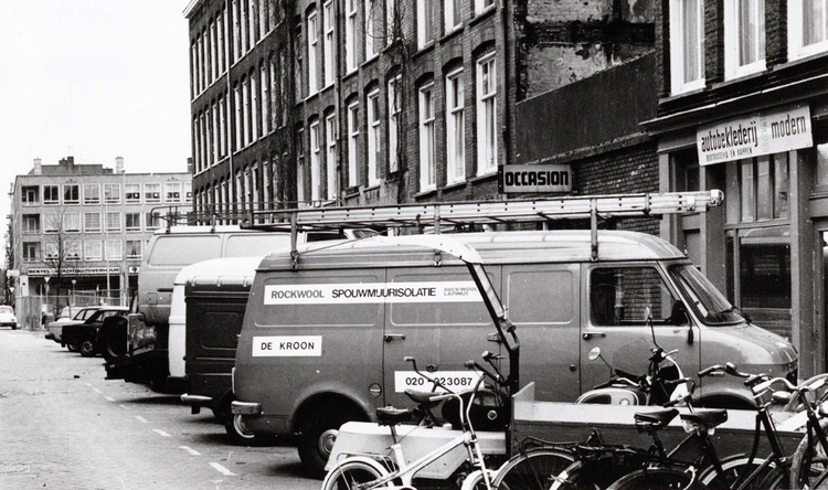 Blasiusstraat 93 (helemaal rechts) - 1982 .<br />Foto: Beeldbank Amsterdam 