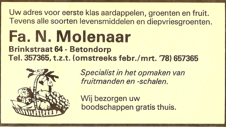 Brinkstraat 64 - 1978  