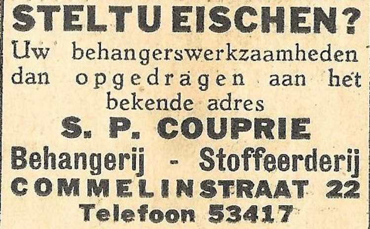 Commelinstraat 22 - 1935 .<br />Bron: Wiering's Weekblad 