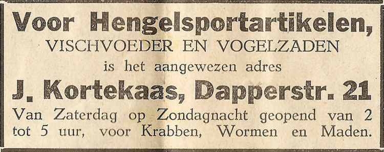 Dapperstraat 21 - 1935  