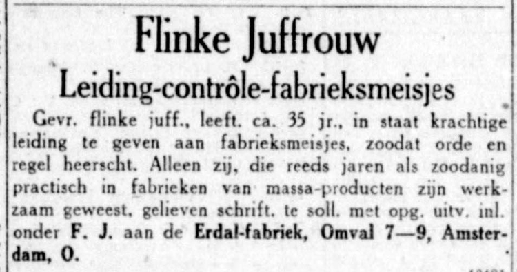 Omval 07-09 - 1930 .<br />Bron: De Telegraaf 17-12-1930 