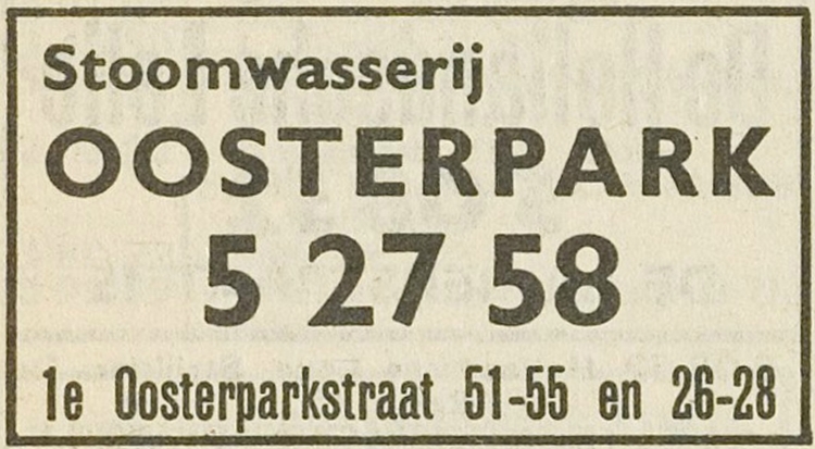 Eerste Oosterparkstraat 26 - 28 - 1965  