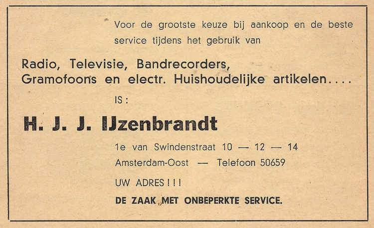 Eerste van Swindenstraat 10 - 14 - 1963  