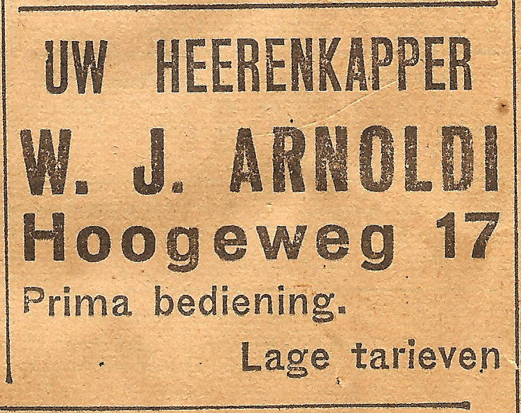 Hoogeweg 17 - 1938  