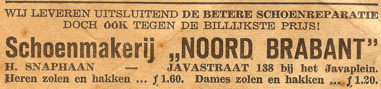 Javastraat 138 - 1938  