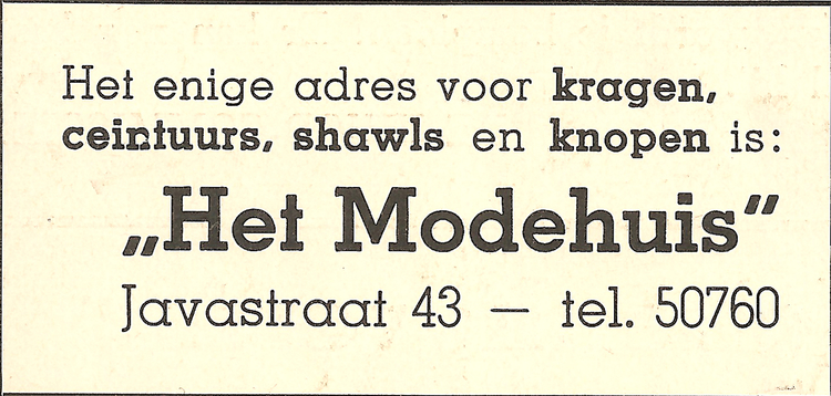 Javastraat 43 - 1946  
