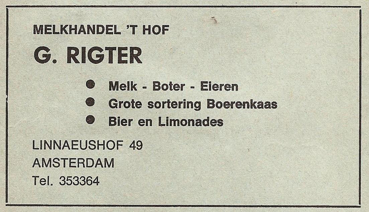 Linnaeushof 49 - 1972  
