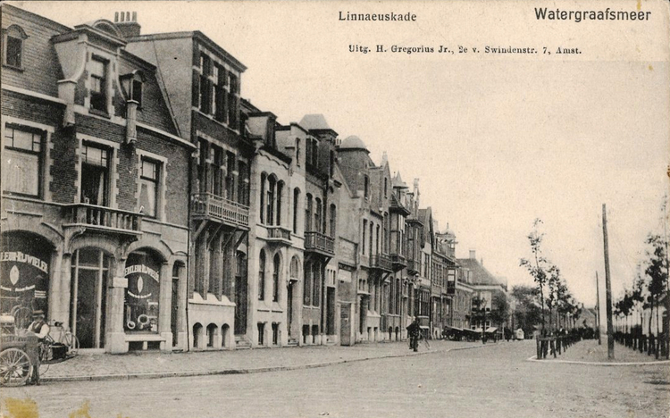 Linnaeuskade - 1910 .<br />Foto: Beeldbank Amsterdam 