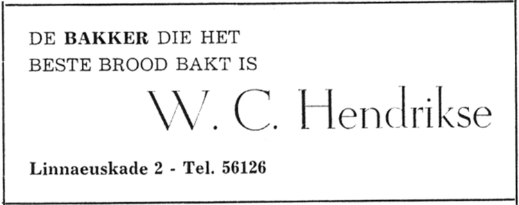 Linnaeuskade 2 - 1938 .<br />Bron: Jan van Deudekom 