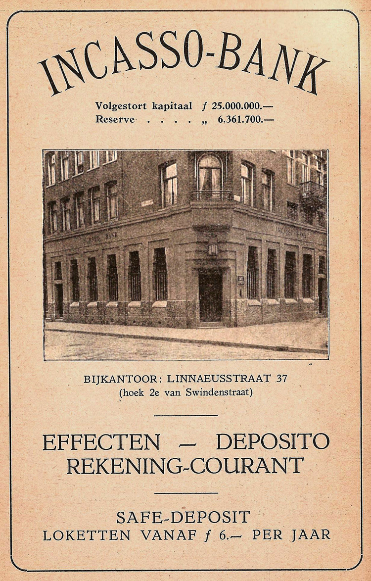 Linnaeusstraat 37 - 1926  