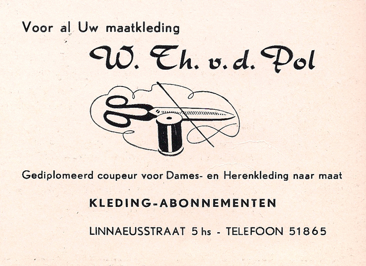 Linnaeusstraat 5 hs - 1954  