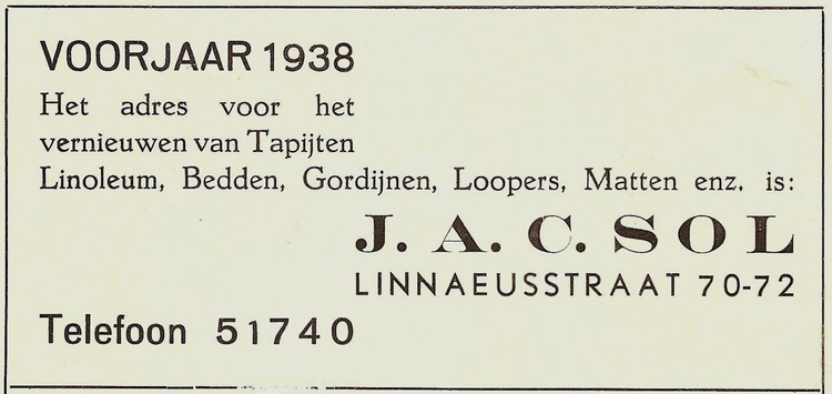 Linnaeusstraat 70 - 72 - 1938  