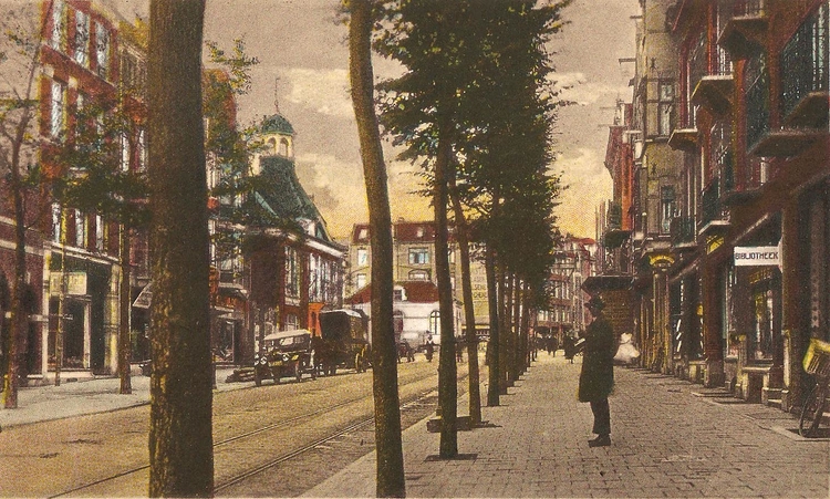 Middenweg Oud Watergraafsmeer - ± 1920 .<br />Foto: Jan van Deudekom 
