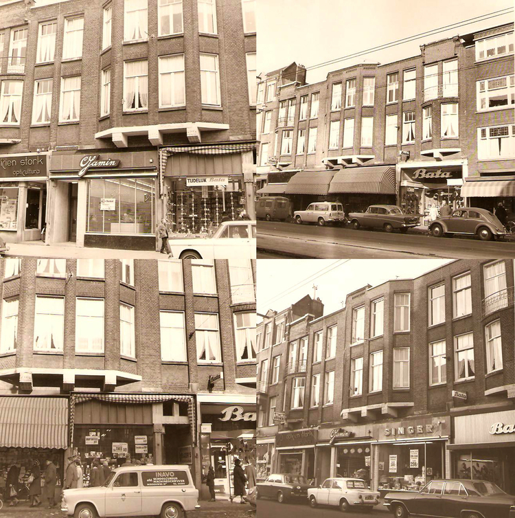 Middenweg winkels - 1963 .<br />Klik rechts bovenaan op de foto en de foto wordt vergroot weergegeven.<br />Foto''s: René van Eunen © .<br />Foto''s: René van Eunen © 
