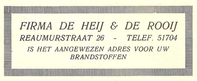 Reaumurstraat 26 - 1929  