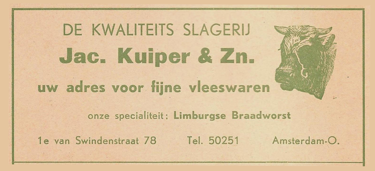 1e Swindenstraat  78 - 1958  