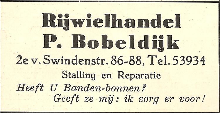 Tweede van Swindenstraat 86-88 - 1946  
