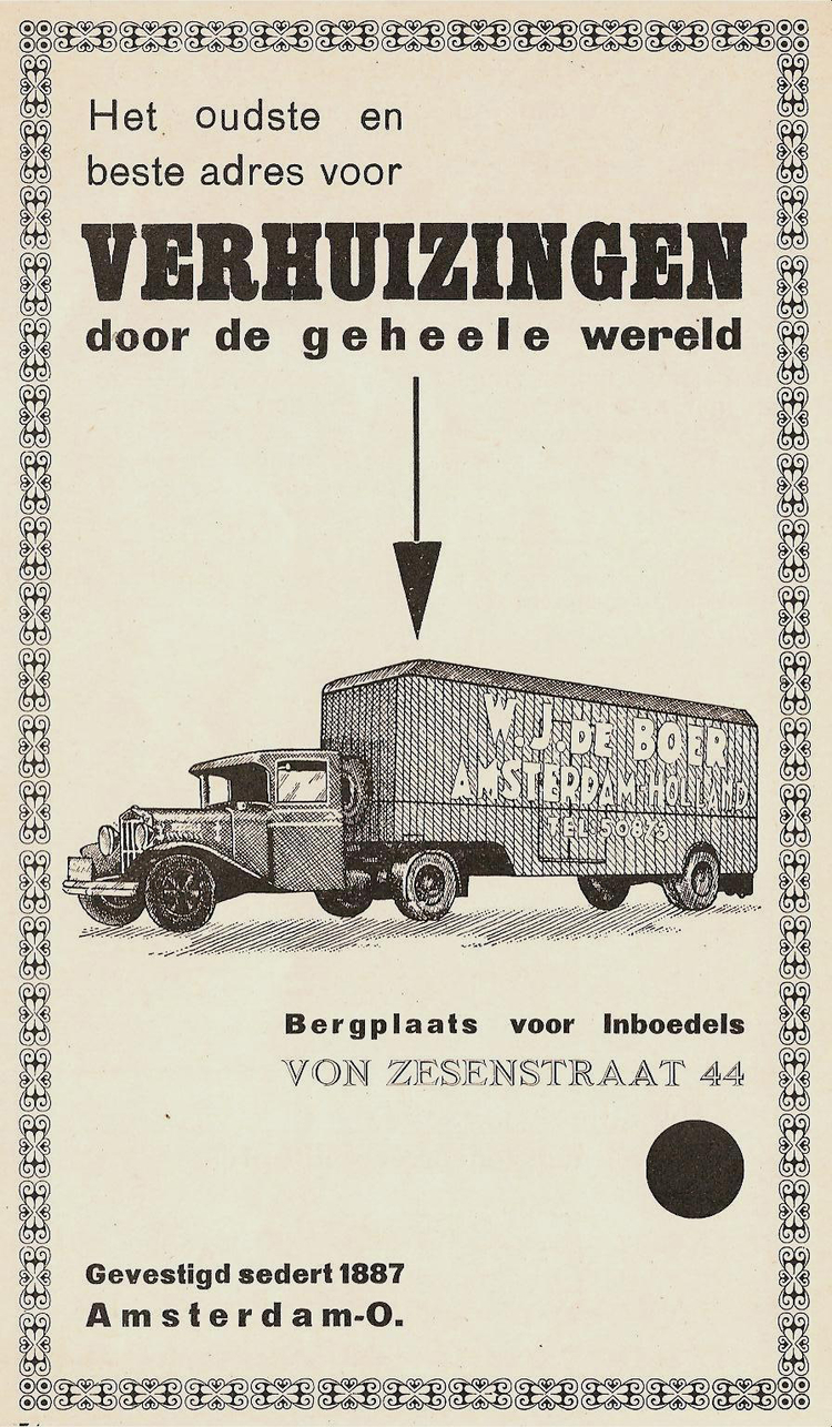 Von Zesenstraat 44 - 1939  