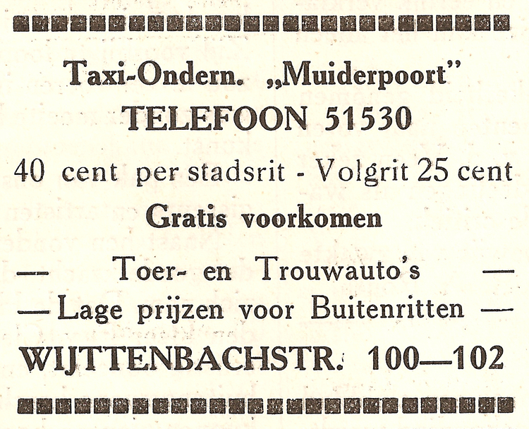 Wijttenbachstraat 100 - 102 - 1934  